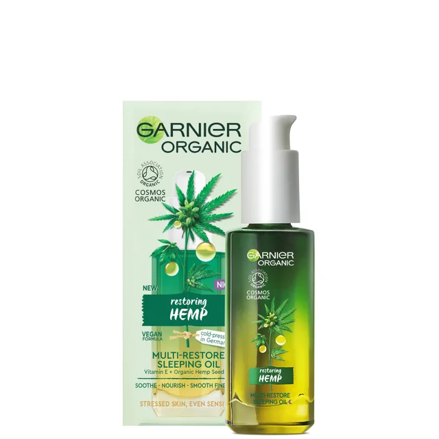 Garnier Organic Hemp Multi-Restore Facial Sleeping Oil 30ml