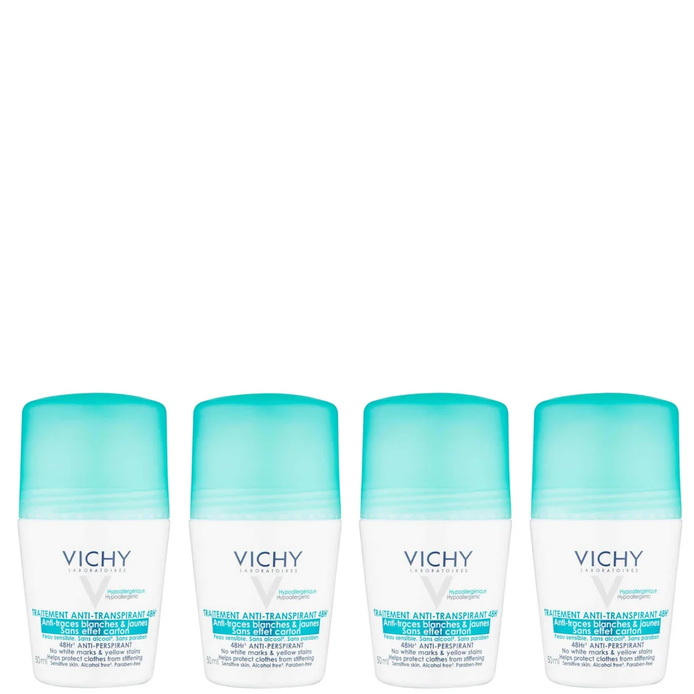 VICHY No Marks Roll-on Deodorant Set 4 x 50ml Image 1