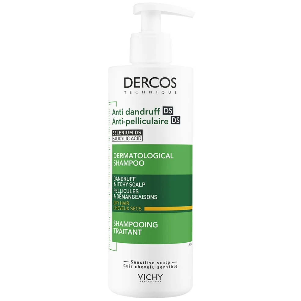 Vichy Dercos Technique Anti-Dandruff Purifying Shampoo for Sensitive, Dry Hair and Scalp 390ml Image 1