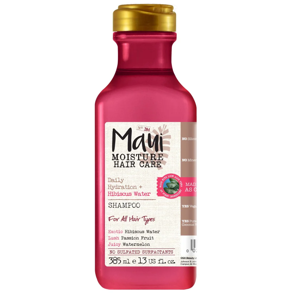 Maui Moisture Lightweight Hydration+ Hibiscus Water Shampoo 385ml Image 1