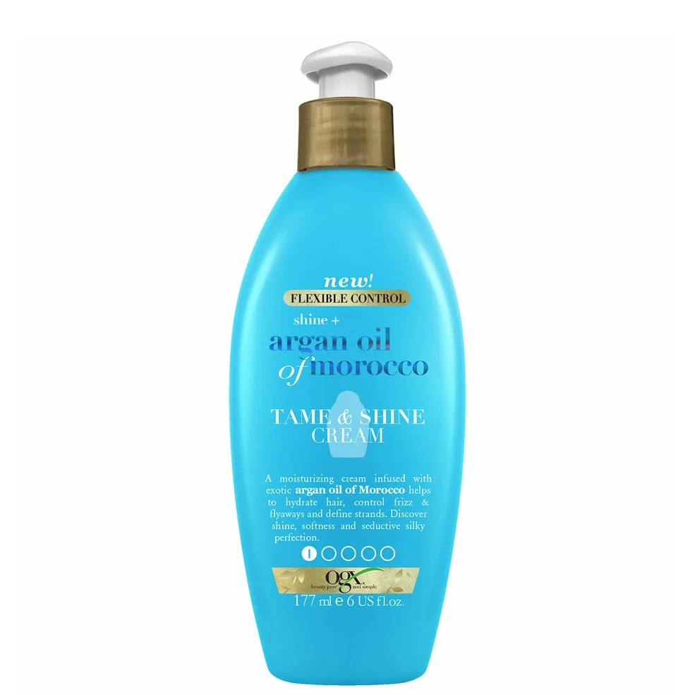 OGX Shine+ Argan Oil of Morocco Tame and Shine Cream 177ml Image 1