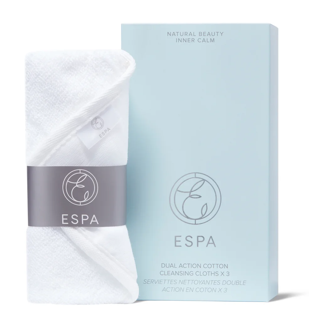 ESPA Dual Action Cotton Cleansing Cloths (Set of 3) Image 1