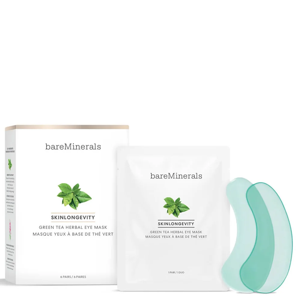bareMinerals Exclusive Skinlongevity Green Tea Herbal Eye Mask Image 1