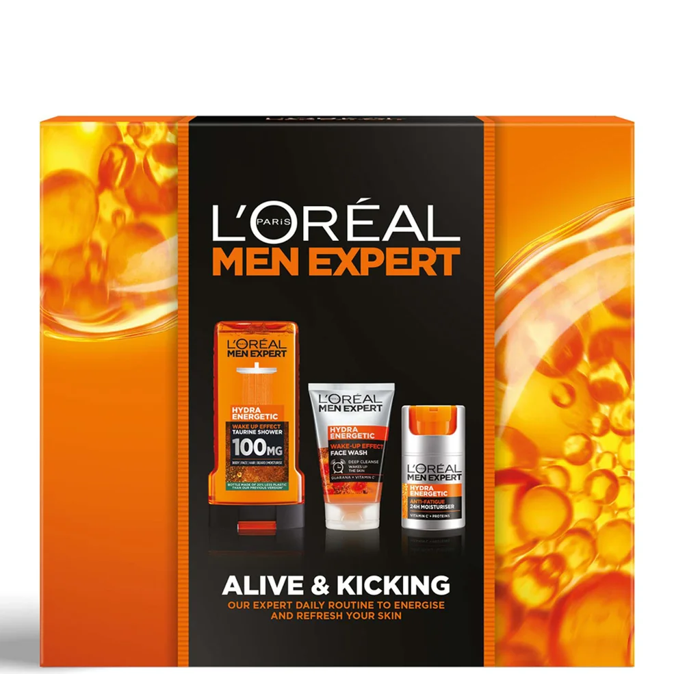 L'Oreal Paris Men Expert Alive and Kicking 3 Piece Gift Set For Him Image 1