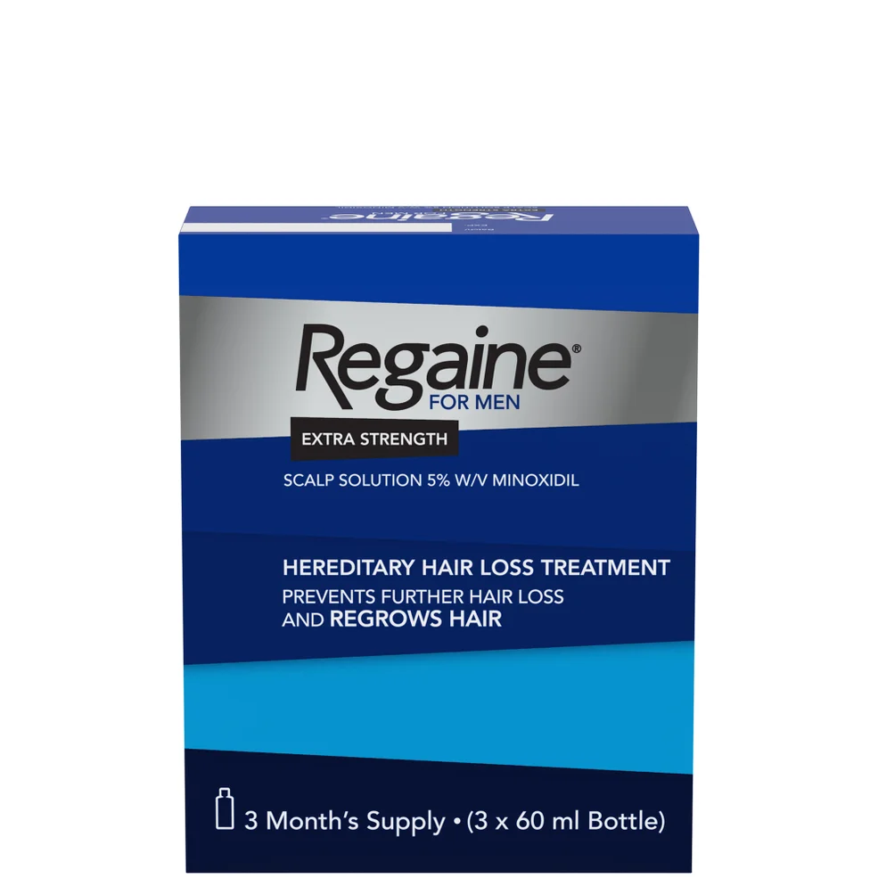 Regaine for Men Extra Strength Scalp Solution (3 Month Supply) 3 x 60ml Image 1