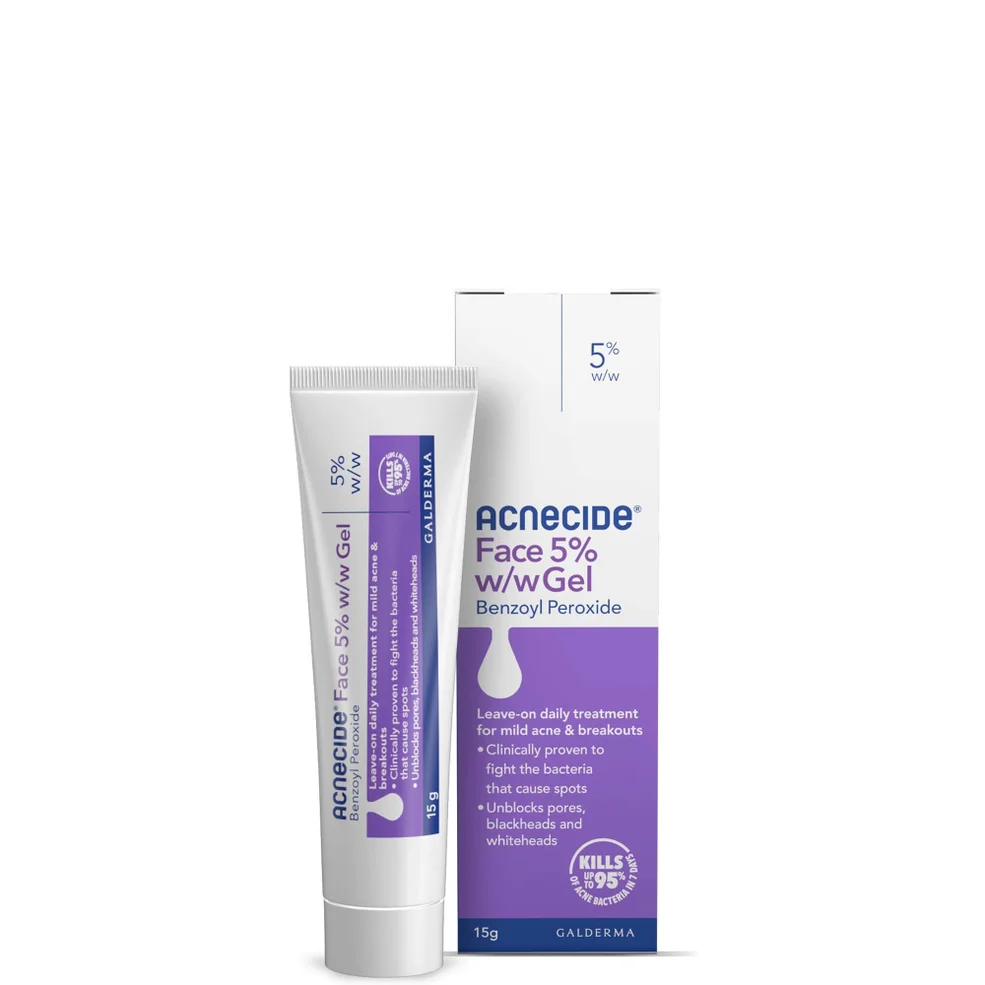 Acnecide Face Gel Spot Treatment with Benzoyl Peroxide 15g Image 1