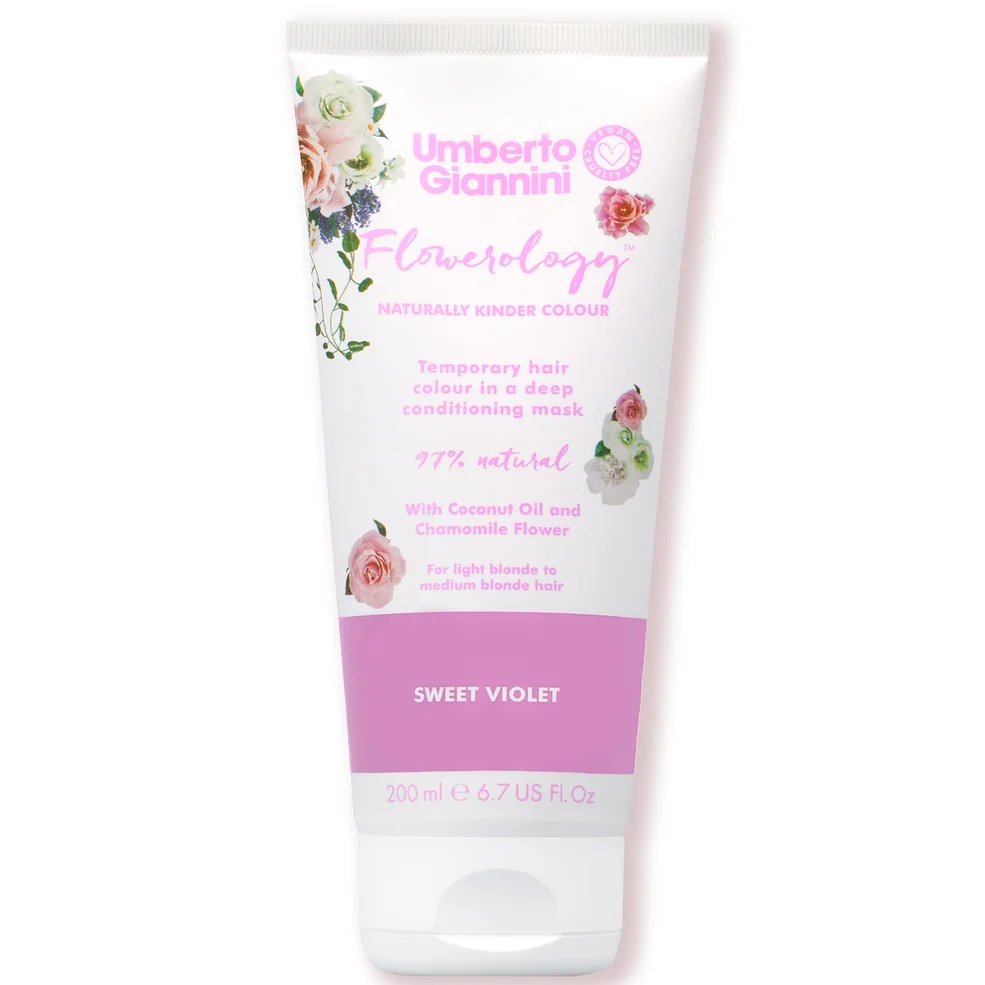 Umberto Giannini Flowerology Colour Mask - Sweet Violet 195ml Image 1