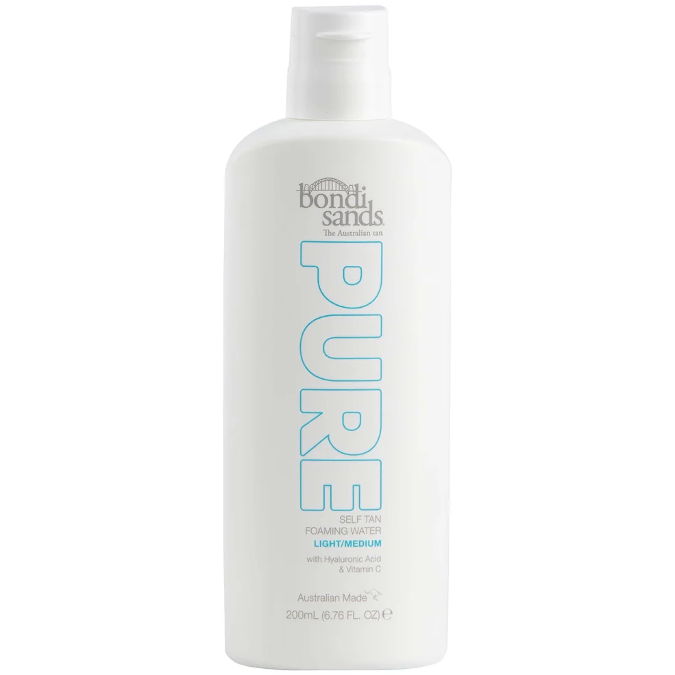 Bondi Sands Pure Self Tan Foaming Water - Light/Medium 200ml Image 1