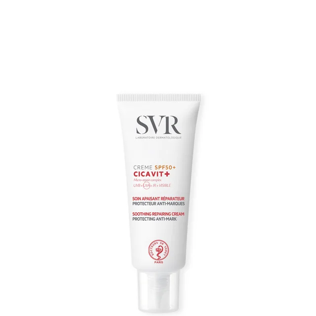 SVR CICAVIT+ SPF 50+ Scar & Wound Cream for Damaged Sensitive Skin, Moles, Grazes, Cuts & Tattoos, 40ml