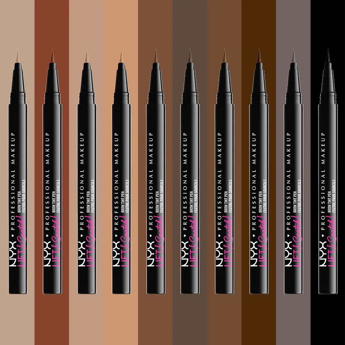 NYX Professional Makeup Lift and Snatch Brow Tint Pen - Ash Brown 3g | LOOKFANTASTIC