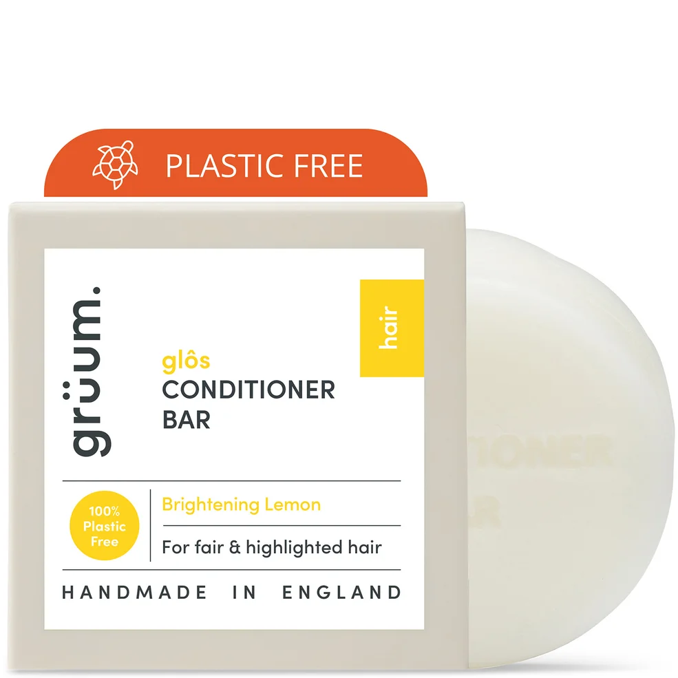 grüum Glôs Zero Plastic Brightening Conditioner Bar 50g Image 1