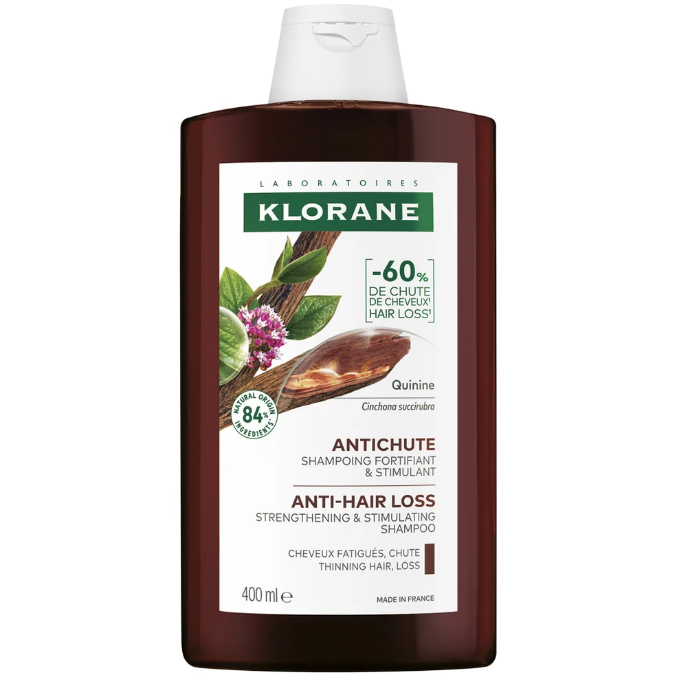 KLORANE Strengthening Shampoo with Quinine and Organic Edelweiss for Hair Thinning, Loss 400ml Image 1