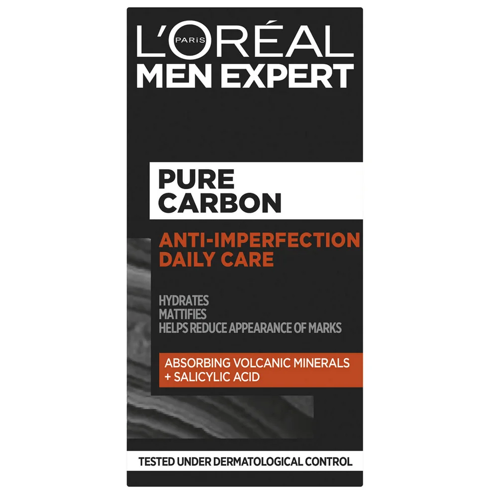 L'Oréal Paris Men Expert Pure Carbon Anti-Spot Exfoliating Daily Face Cream 50ml Image 1