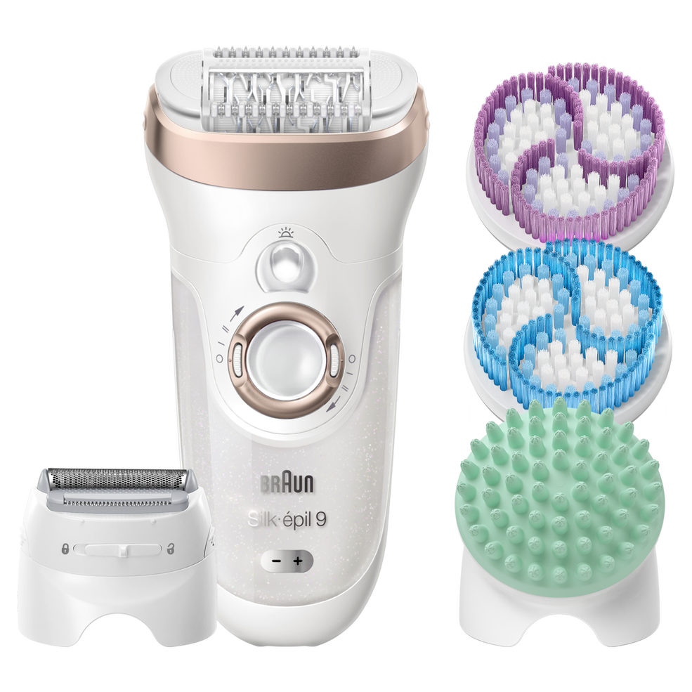 Braun Silk-épil 9 Skinspa 9961 Wet and Dry Epilator and Exfoliator Image 1