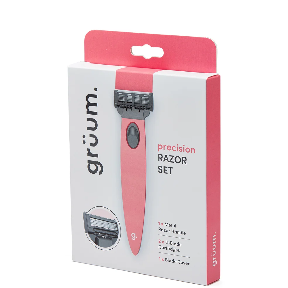 grüum Precision Razor Set - Rose Pink Image 1