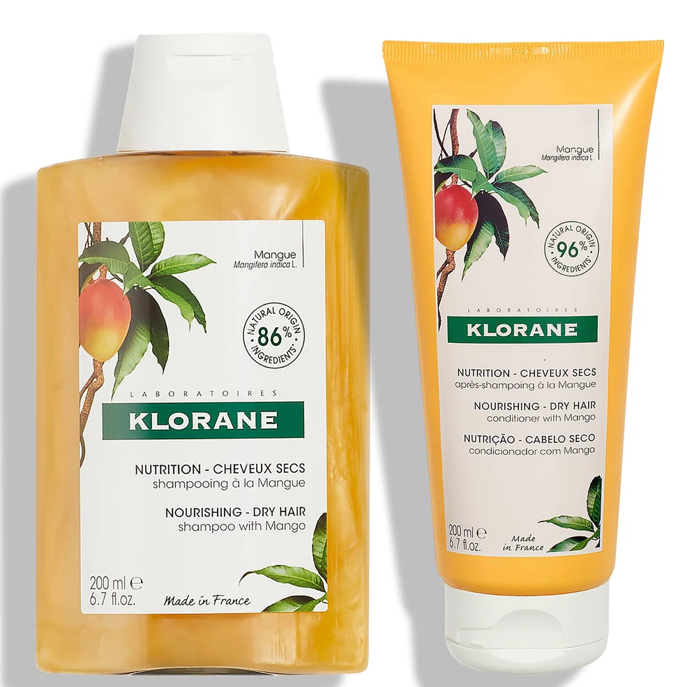 KLORANE Nourishing Mango Duo for Dry, Damaged, Brittle Hair Image 1