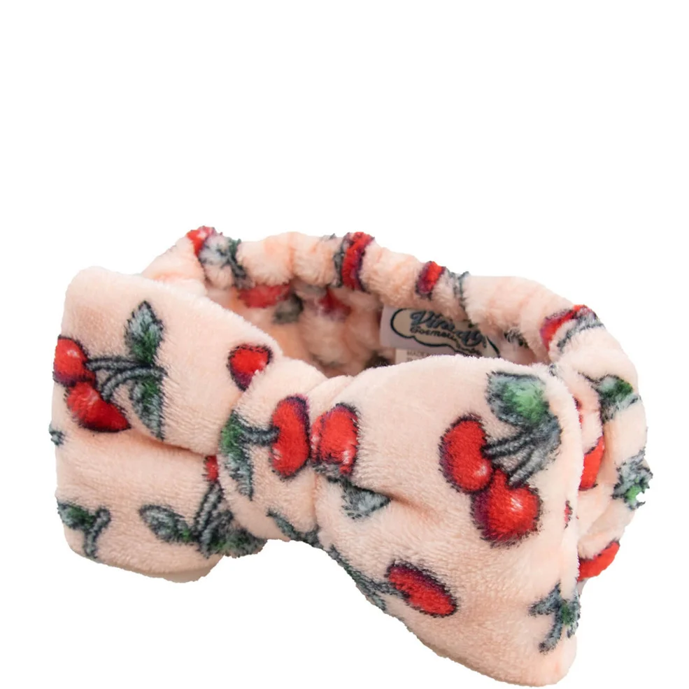 The Vintage Cosmetic Company Cherry Print Make-up Headband Image 1