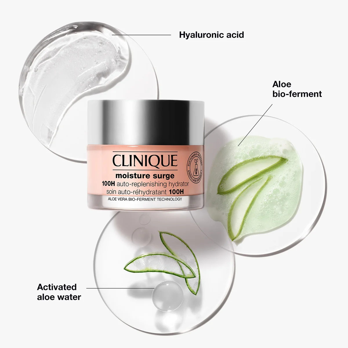 Clinique Moisture Surge 100H Auto-Replenishing Hydrator Jumbo 125ml | LOOKFANTASTIC