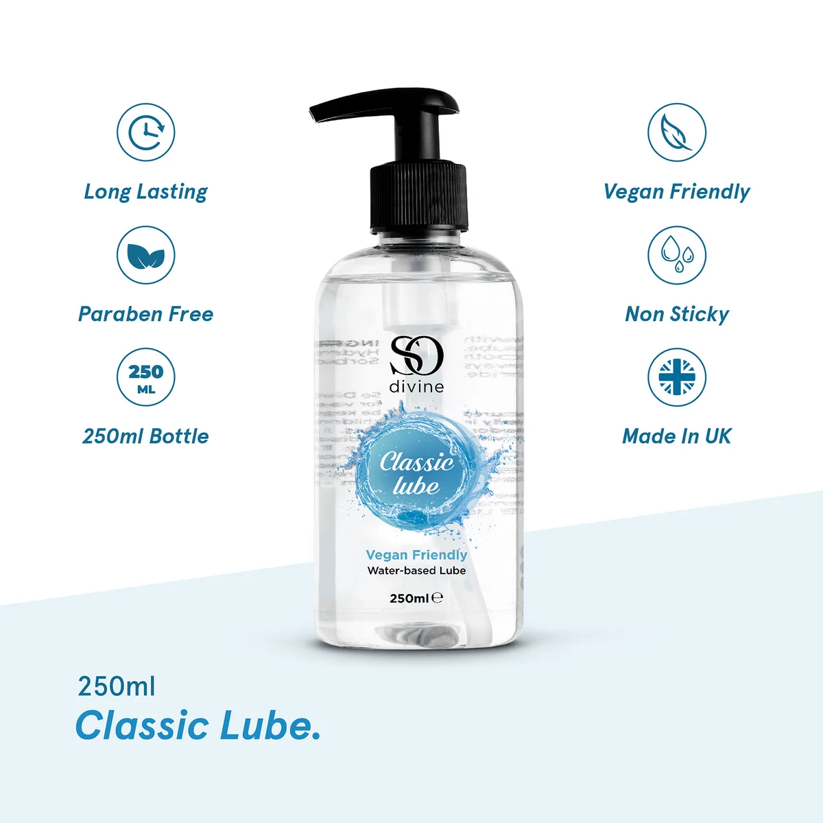 So Divine Classic Water-Based Lubricant 250ml | LOOKFANTASTIC So Divine Classic Water-Based Lubricant 250ml | LOOKFANTASTIC