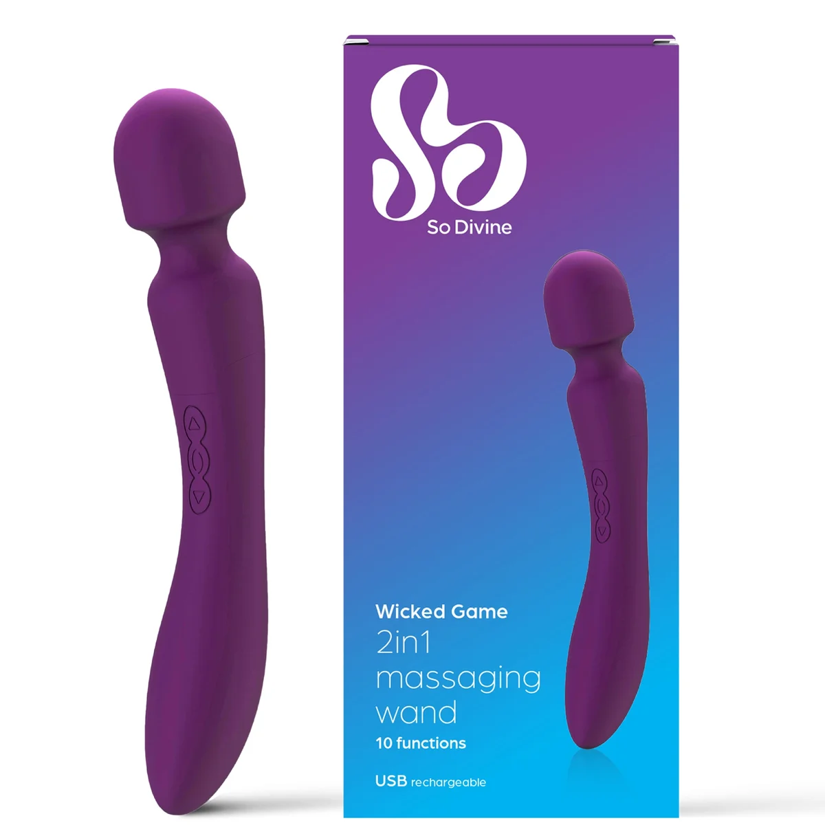 So Divine Wicked Game Wand Vibrator | LOOKFANTASTIC So Divine Wicked Game Wand Vibrator | LOOKFANTASTIC