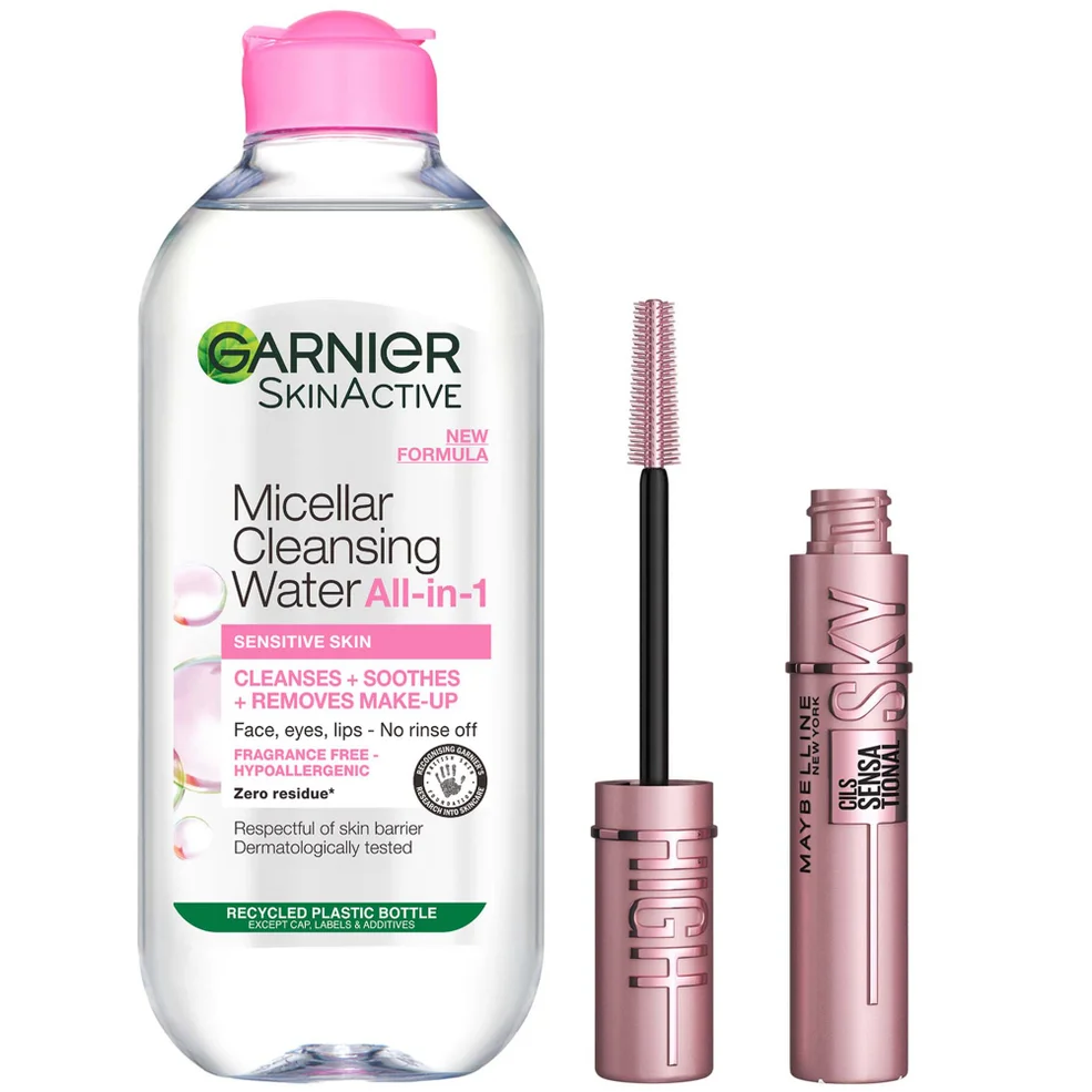 Maybelline Sky High Mascara and Garnier Micellar Water Set Image 1