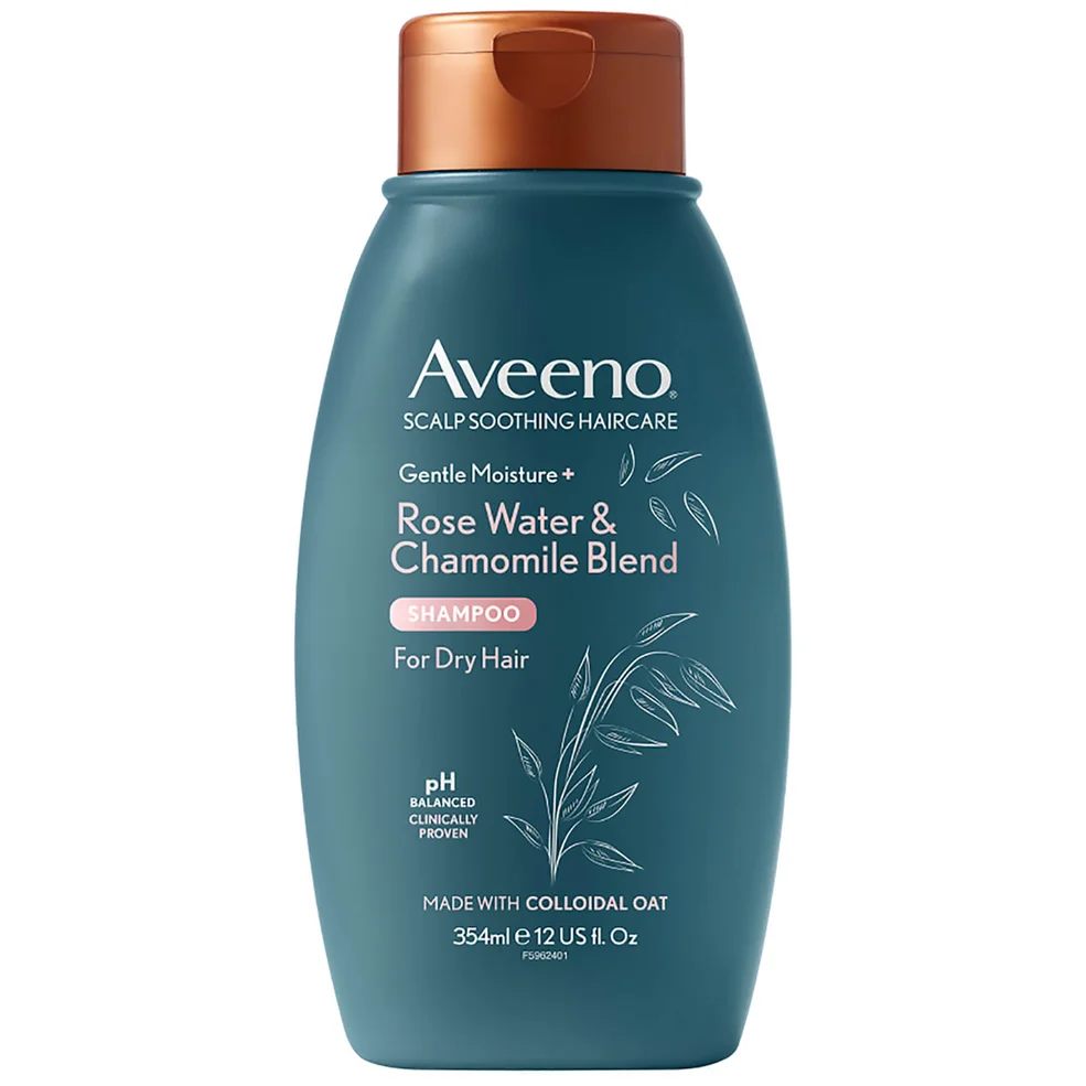 Aveeno Scalp Soothing Haircare Gentle Moisture Rosewater and Chamomile Shampoo 354ml Image 1