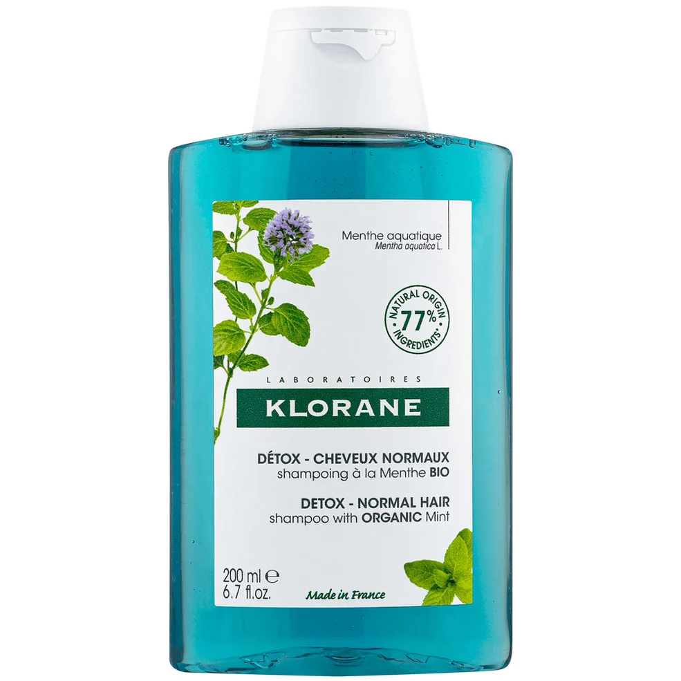 KLORANE Detox Shampoo with Organic Aquatic Mint for Pollution-Exposed Hair 200ml Image 1