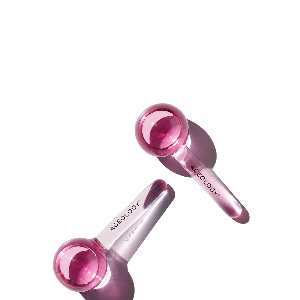 Aceology The Original Pink Ice Globe Facial Massager Image 1