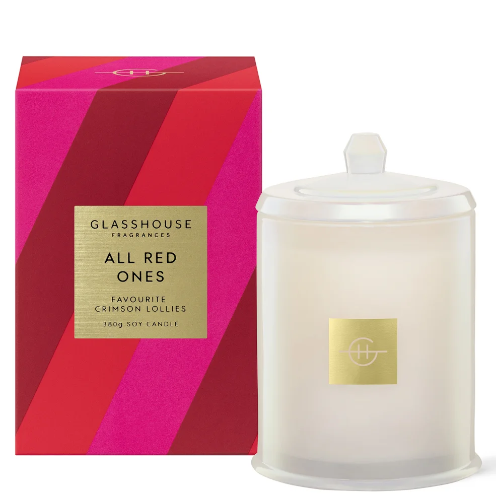 Glasshouse Fragrances All Red Ones Candle 380g Image 1