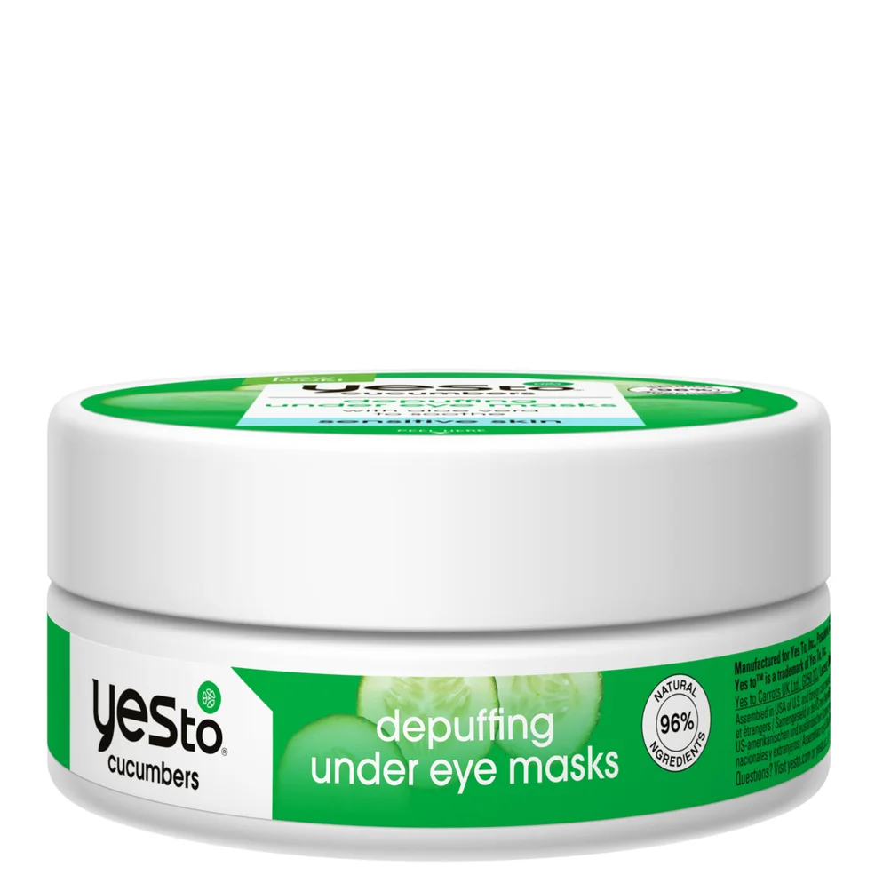 yes to Cucumbers Depuffing Under Eye Masks Jar (8 Pack) Image 1
