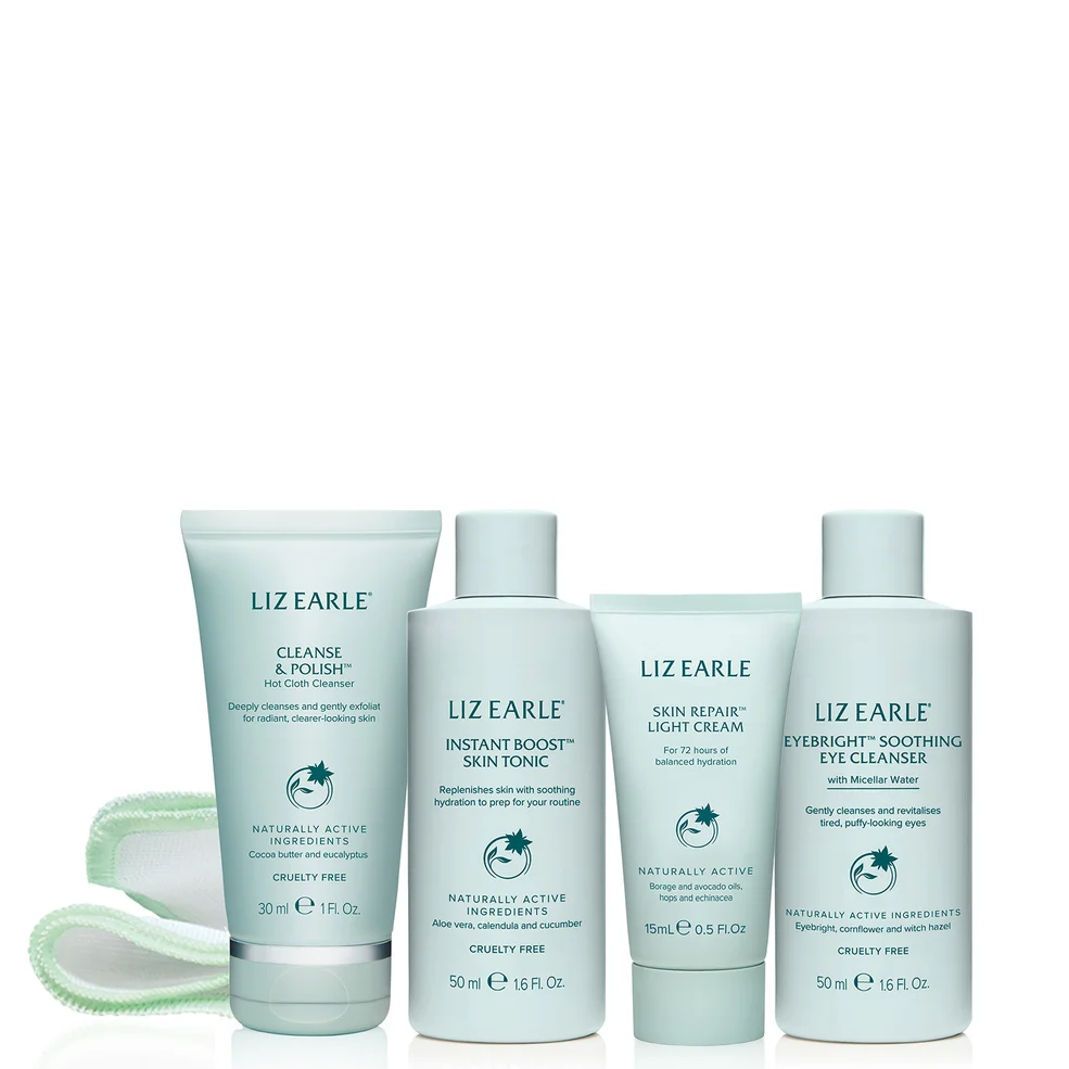 Liz Earle Your Daily Routine with Skin Repair Light Cream Try-Me Kit Image 1