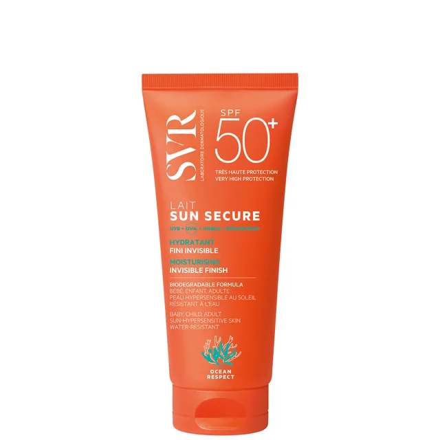 SVR SUN SECURE Face & Body SPF 50+ Sun Milk, Very High UVA/UVB Protection, Water-Resistant, Reef-Safe, All Ages, 100ml