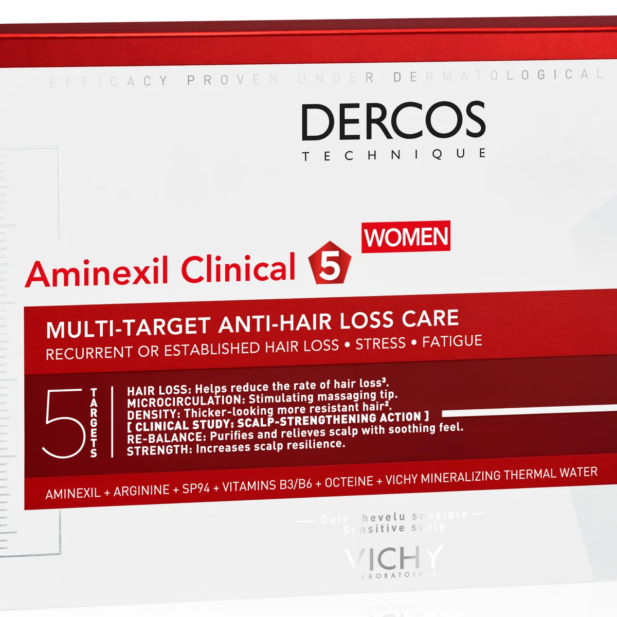 Vichy dercos aminexil clinical 5 femme 21 monodoses Vichy dercos aminexil clinical 5 femme 21 monodoses
