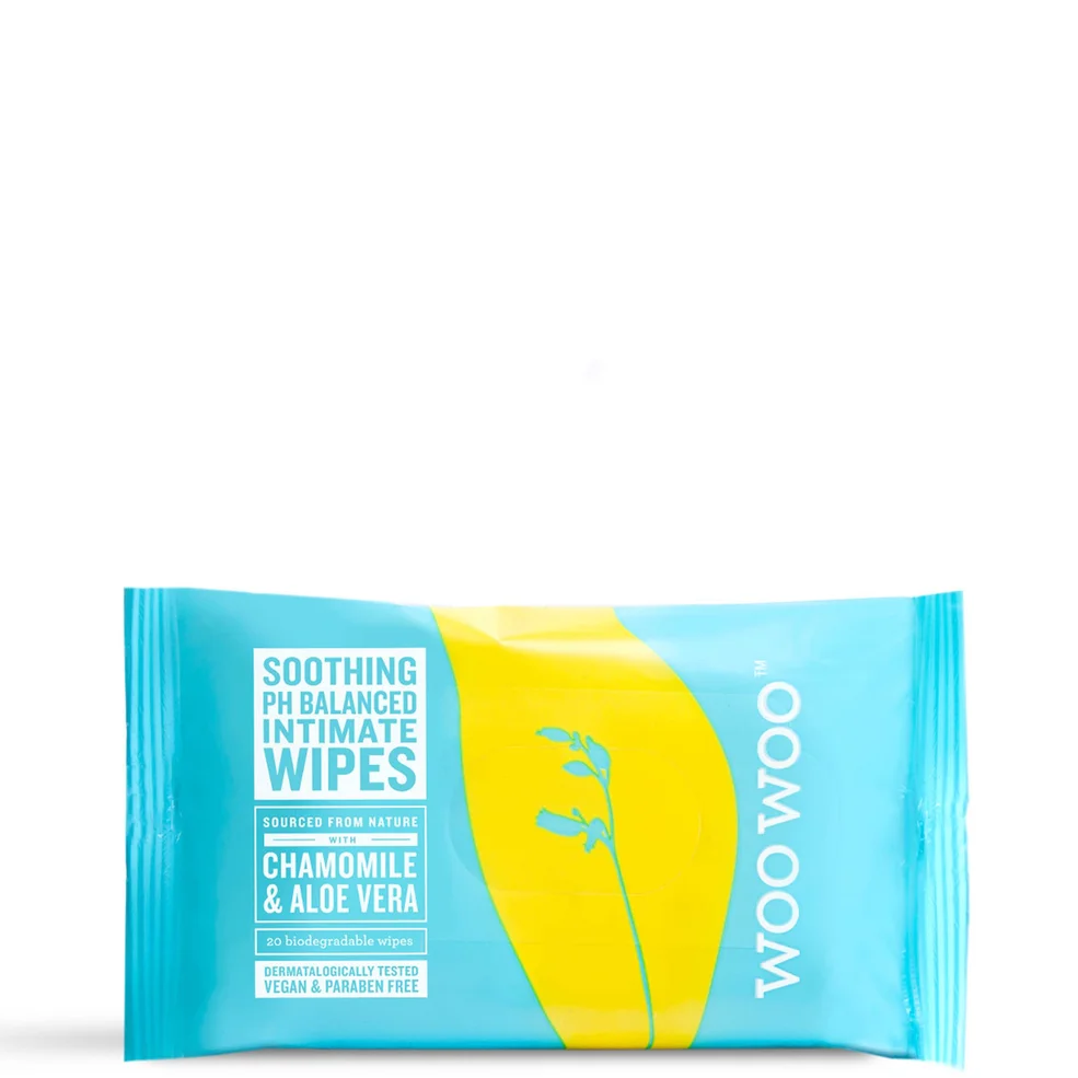 WooWoo Soothe It! Chamomile and Aloe VeraIntimate Wipe (20 Pack) Image 1