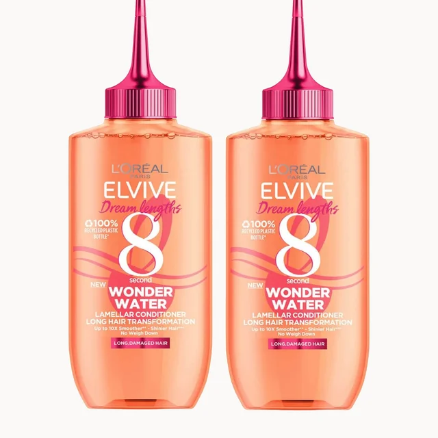 L'Oréal Paris Elvive Dream Lengths Wonder Water 8 Second Hair Treatment 200ml Duo