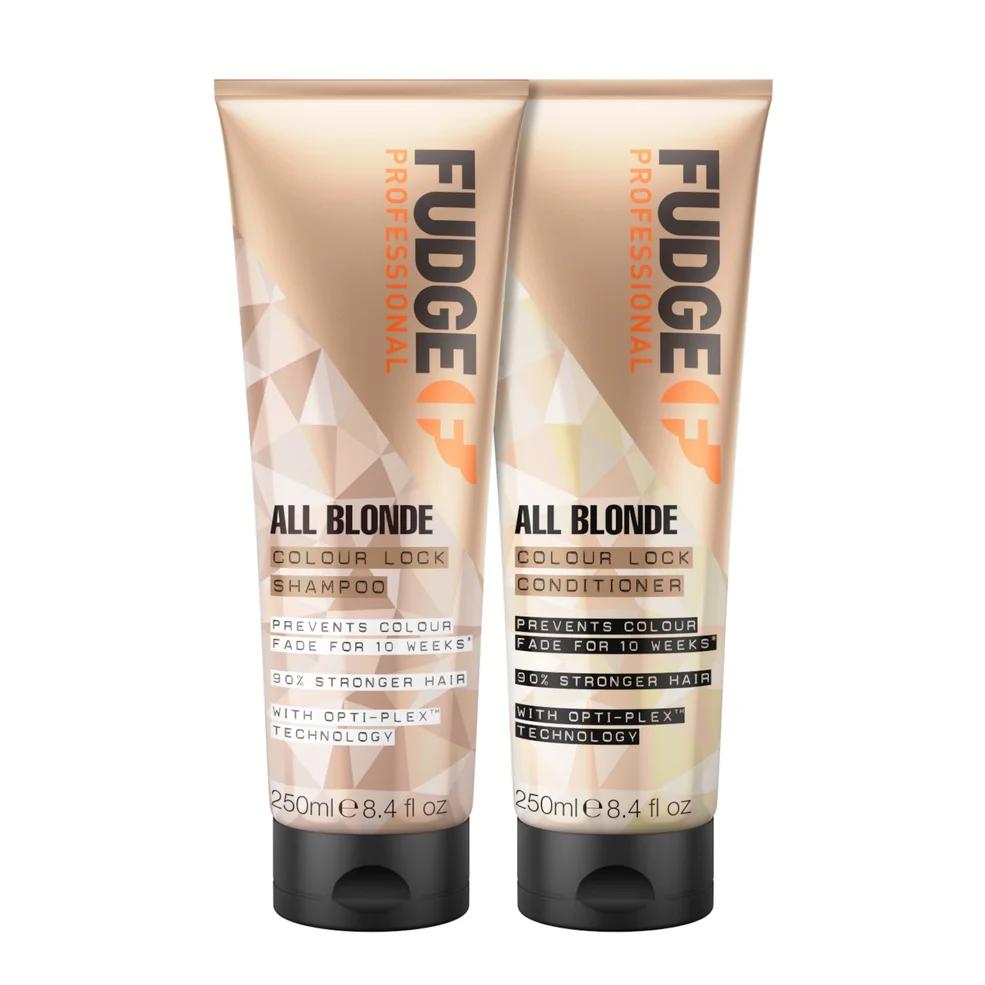 Fudge Professional All Blonde Colour Lock Shampoo and Conditioner Bundle 250ml Image 1