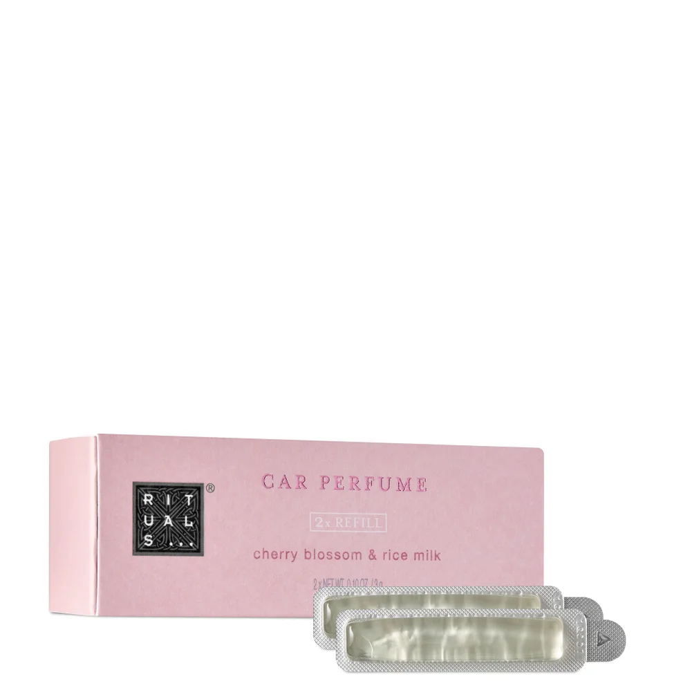 Rituals The Ritual of Sakura Floral Cherry Blossom & Rice Milk Car Perfume Refill 2 x 3g Image 1
