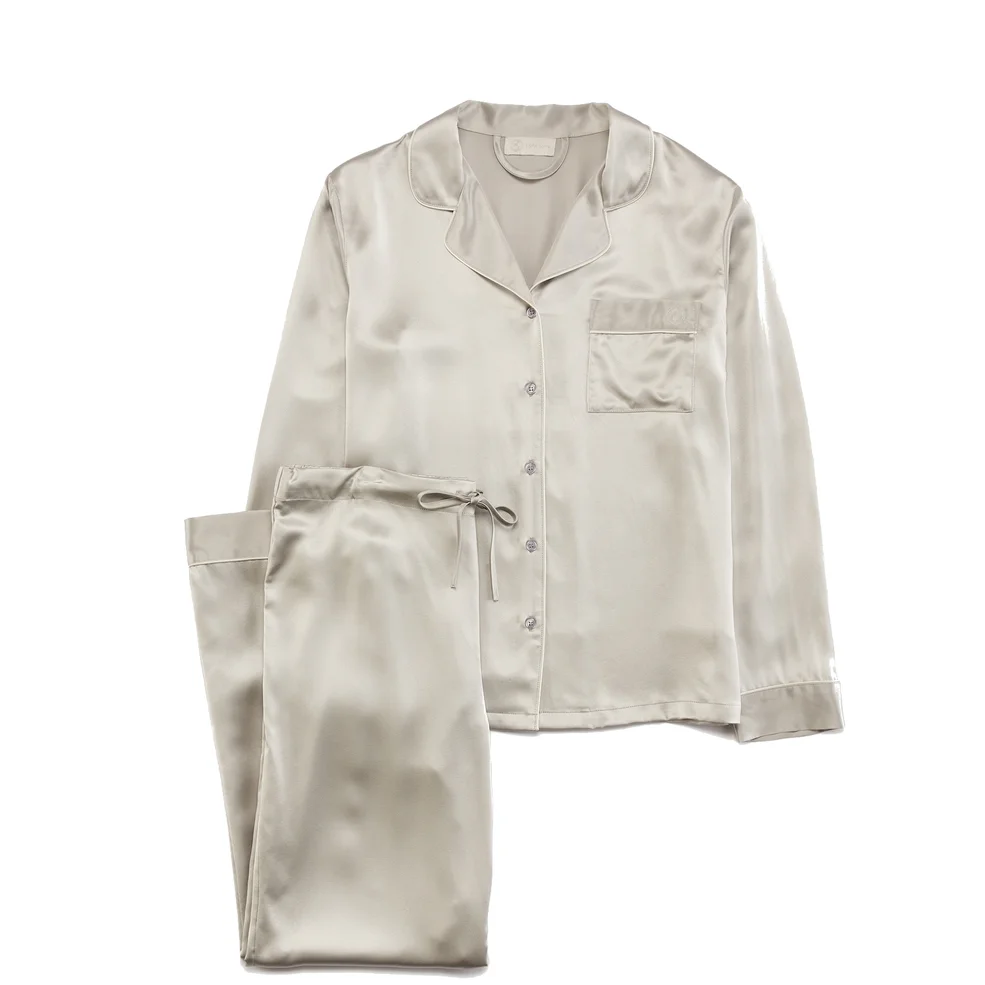 ESPA Home Silk Pyjamas - Moonlight Grey - L Image 1