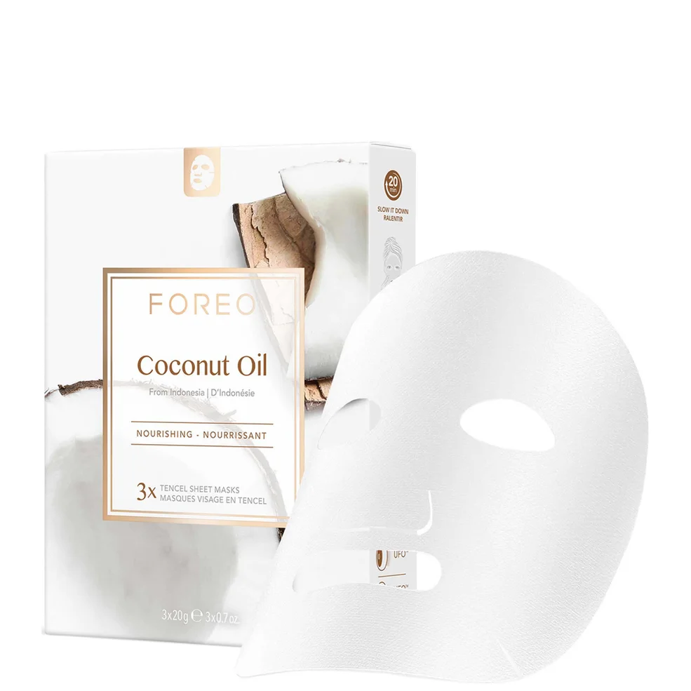 FOREO Coconut Oil Nourishing Sheet Mask (3 Pack) Image 1