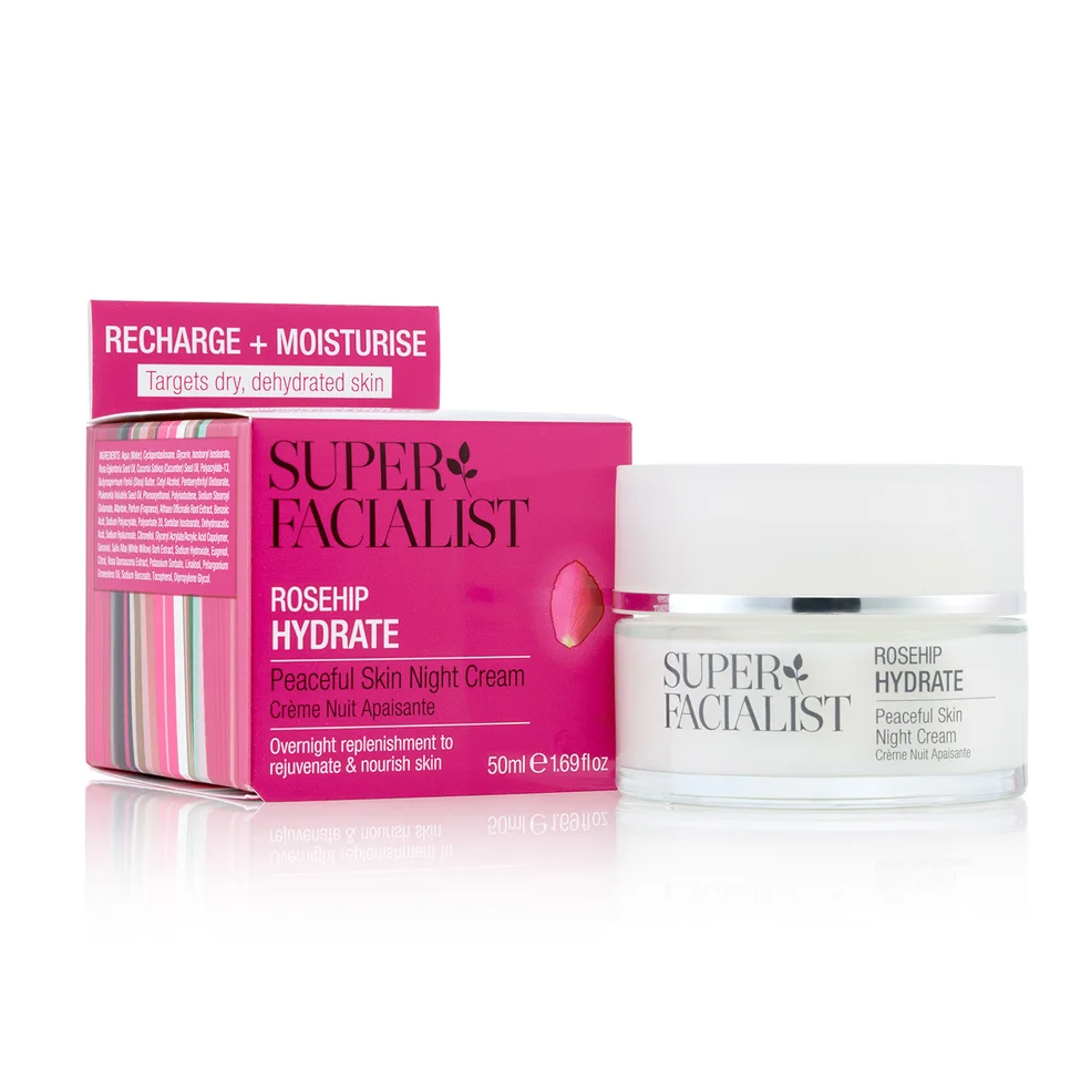 Super Facialist Rosehip Hydrate Peaceful Skin Night Cream - 50ml Image 1
