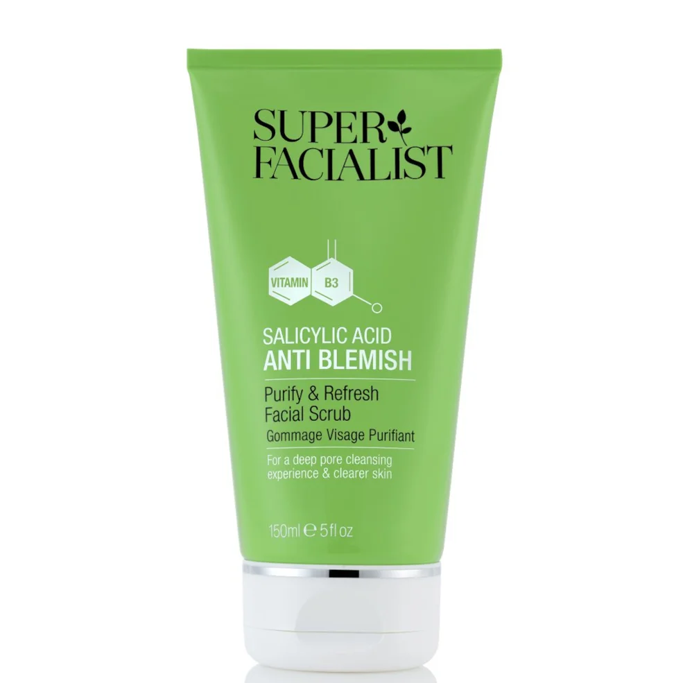 Super Facialist Salicylic Acid Anti Blemish Purify & Refresh Facial Scrub - 150ml Image 1
