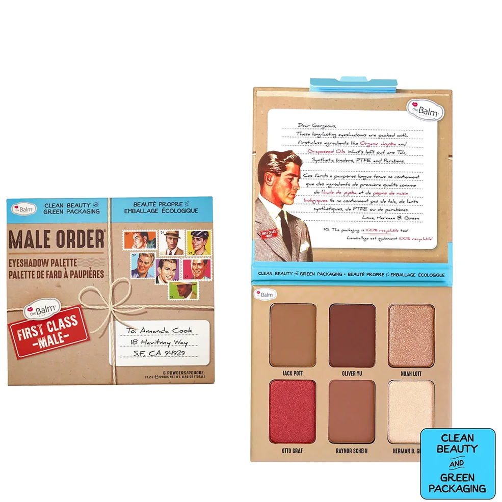 theBalm Male Order Eyeshadow Palette - First Class Male Image 1