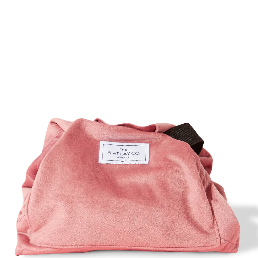 The Flat Lay Co. Drawstring Bag - Pink Velvet Image 1
