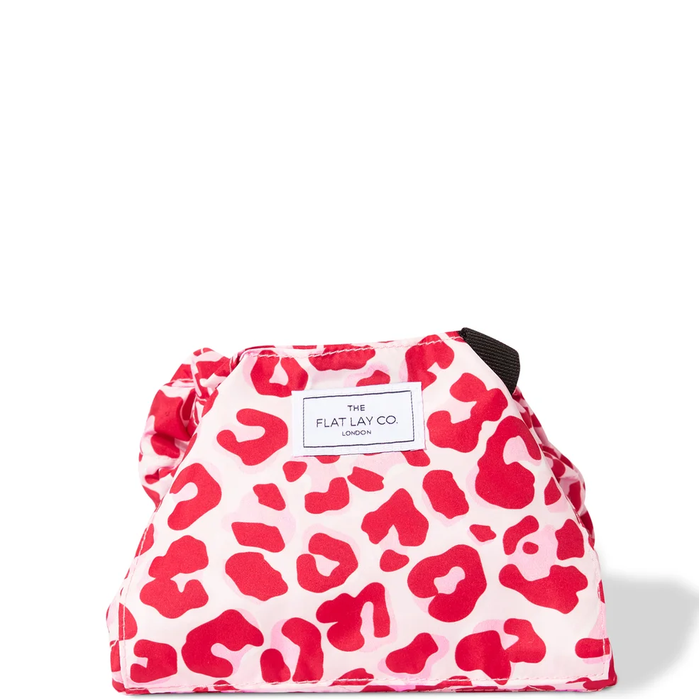 The Flat Lay Co. Drawstring Bag - Pink Leopard Image 1