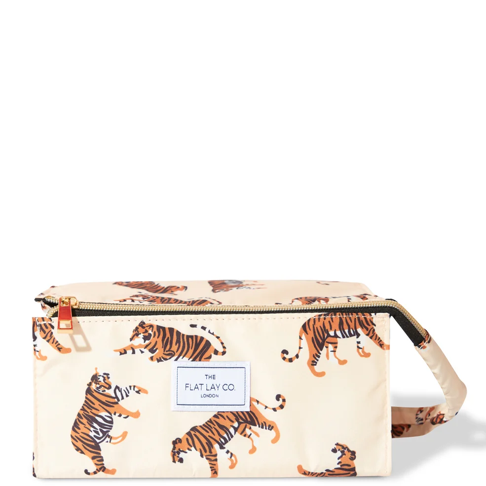 The Flat Lay Co. Open Flat Box Bag - Beige Tigers Image 1