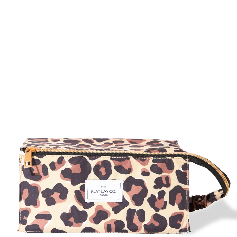 The Flat Lay Co. Open Flat Box Bag - Leopard Print Image 1