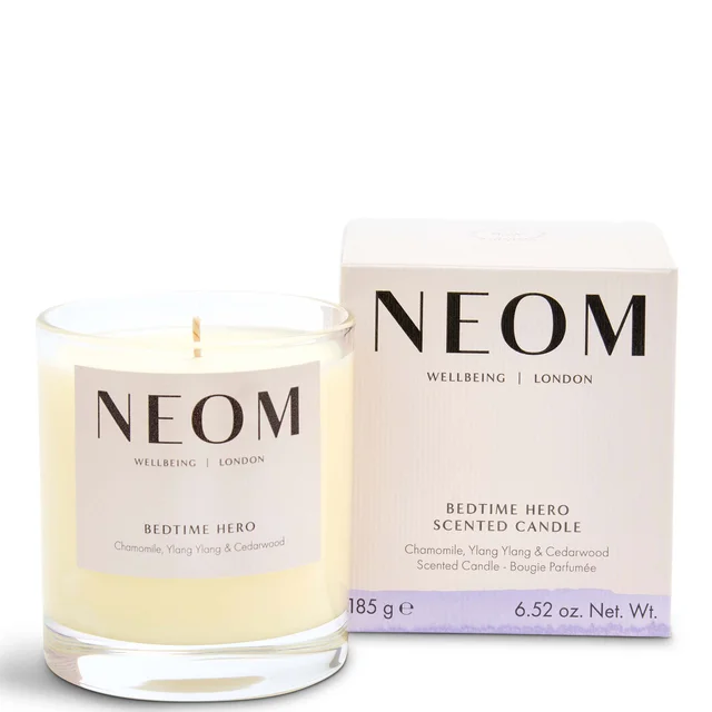 NEOM Wellbeing Bedtime Hero Standard Scented Candle 185g