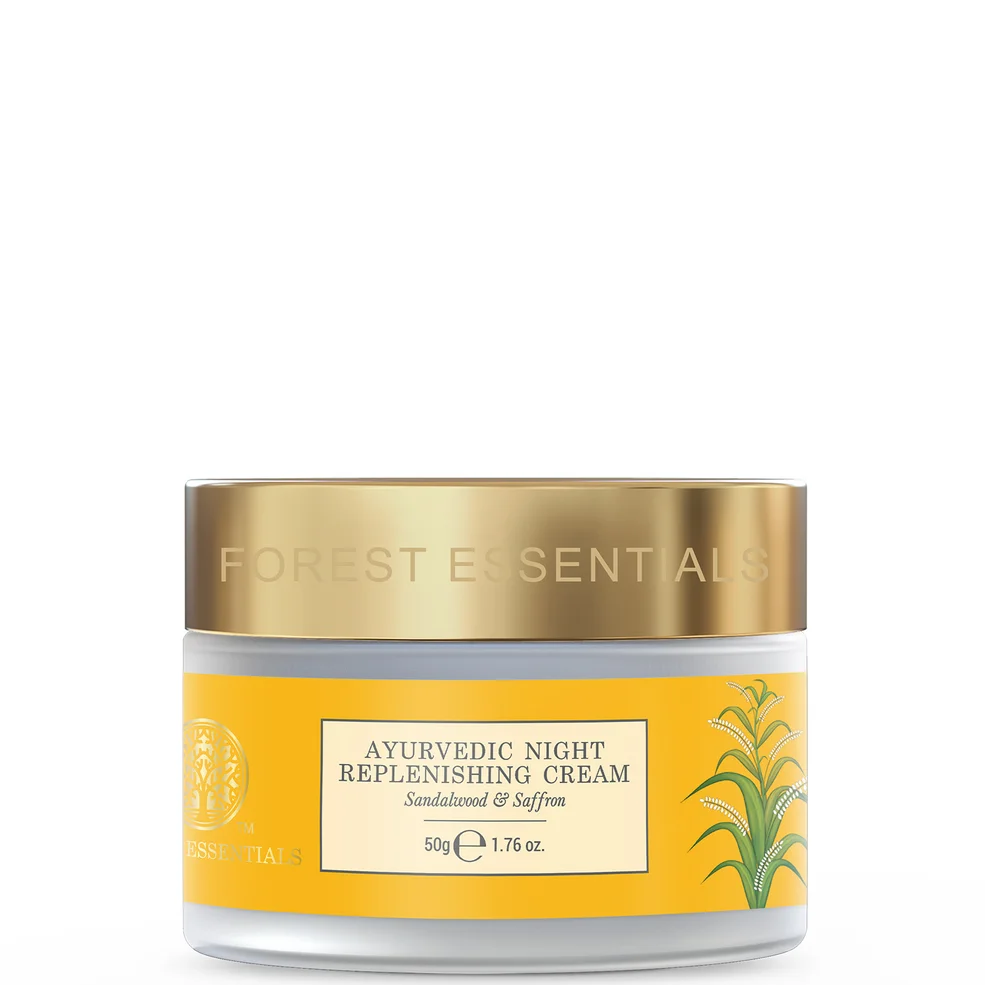 Forest Essentials Ayurvedic Night Replenishing Cream with Sandalwood and Saffron 50g Image 1