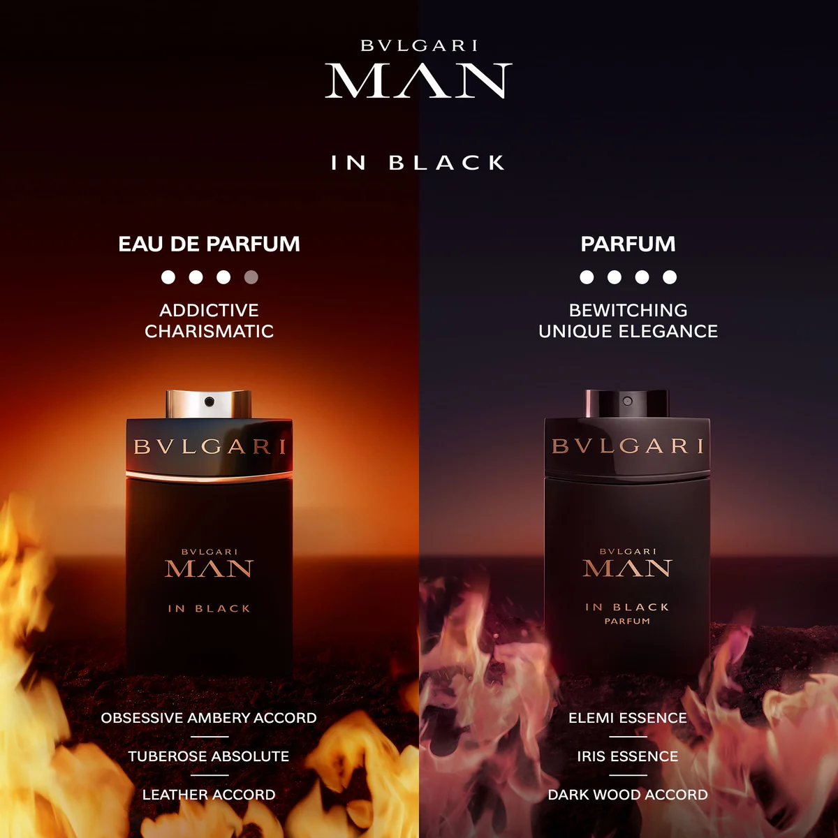 BVLGARI Man In Black Eau De Parfum 60ml LOOKFANTASTIC