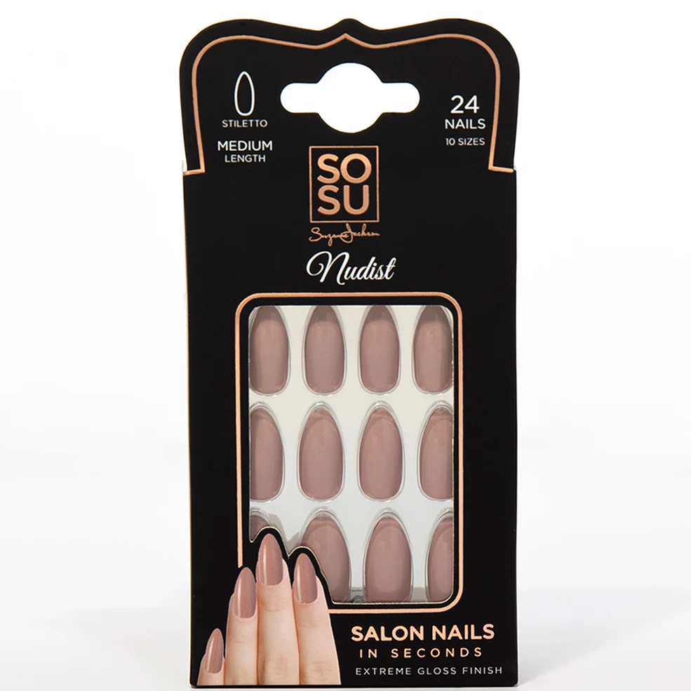 SOSU Cosmetics False Nails - Nudist Image 1